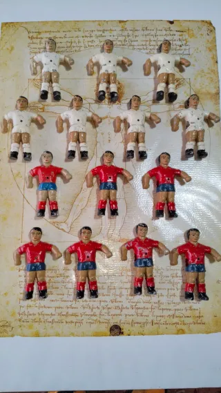 Antichi pupazzi da calcio balilla