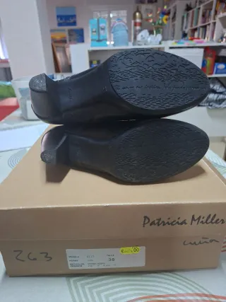 Botines piel negros talla 38