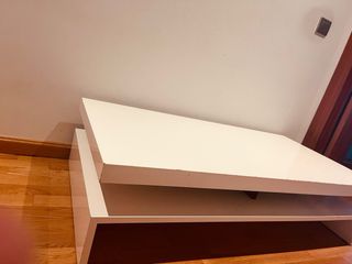 Mesa de centro blanca madera