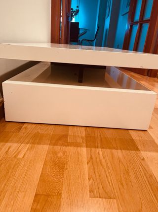 Mesa de centro blanca madera