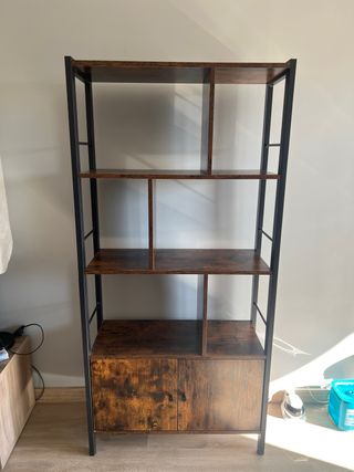 Estantería Industrial Madera y Metal