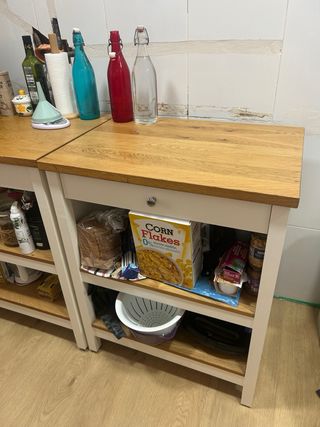 Mueble auxiliar cocina Ikea madera