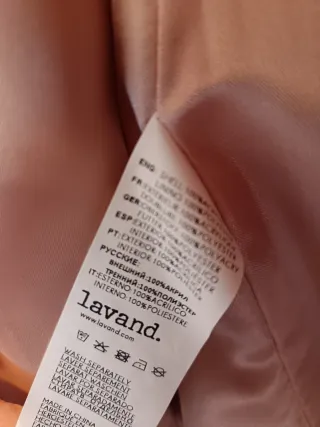 Abrigo pelo Lavand rosa talla S