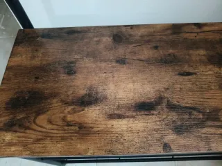 Perchero zapatero entrada madera y metal.