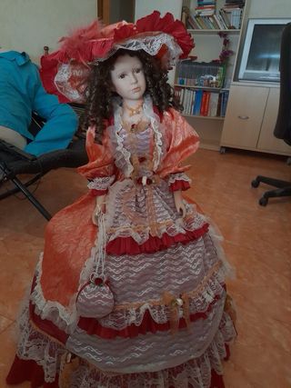 Muñeca porcelana 90cm