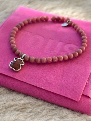 Pulsera Tous Rosa y Plata
