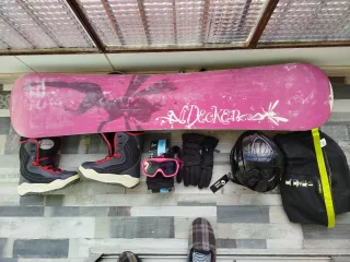 Equipo completo snowboard mujer