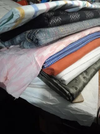 Restos de royos de Telas Variadas