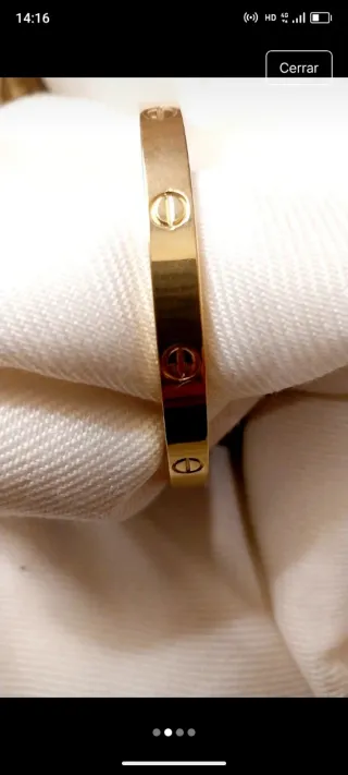 Pulsera Cartier Oro bañado