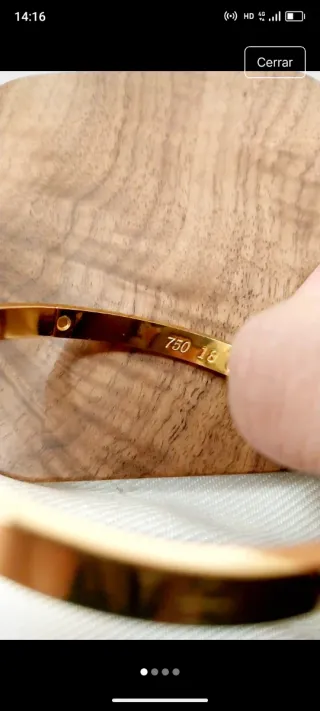 Pulsera Cartier Oro bañado