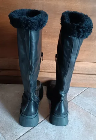 Stivali ANNA DORI neri vera pelle n.39