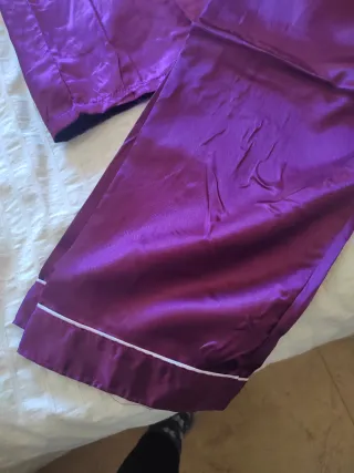 Pijama satén morado