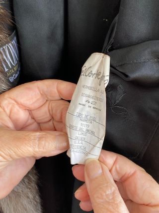 Abrigo de piel auténtica de marmota