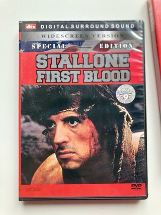 Lote 2 Películas DVD Stallone: First Blood y Cobra