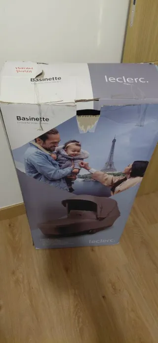 Cochecito bebé + cuco gris