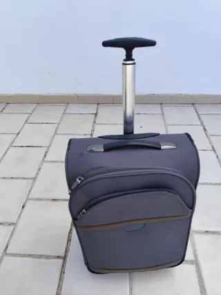 Maleta trolley de viaje gris