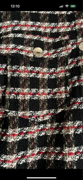 Chaqueta oversize Zara cuadros