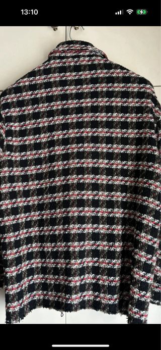 Chaqueta oversize Zara cuadros