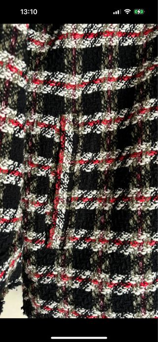 Chaqueta oversize Zara cuadros