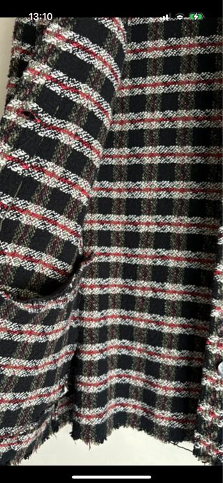 Chaqueta oversize Zara cuadros