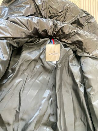 Plumífero Moncler Mujer Negro Talla L Nuevo