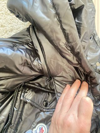 Plumífero Moncler Mujer Negro Talla L Nuevo