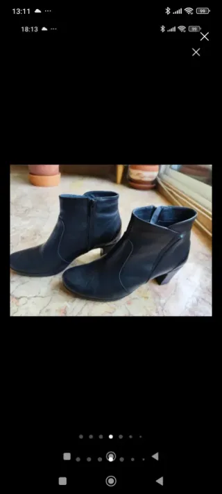 Botines negros de tacón