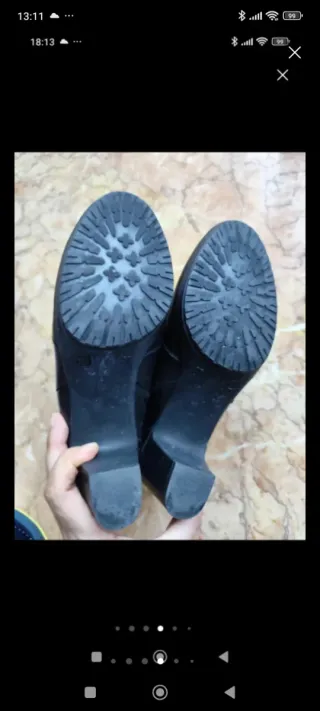 Botines negros de tacón