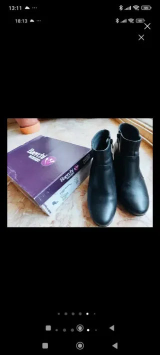 Botines negros de tacón