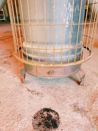 Estufa de leña antigua Hijo de Miguel