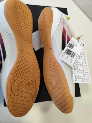 Adidas F50 Club IN Blancas Rojas T.44