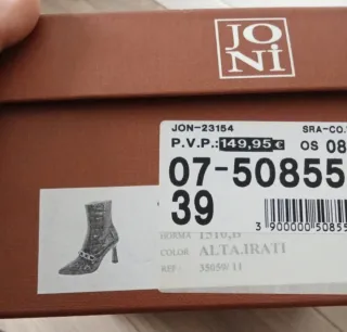 Botines tacón piel Joni