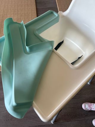 Silla alta bebé plástico protector silicona