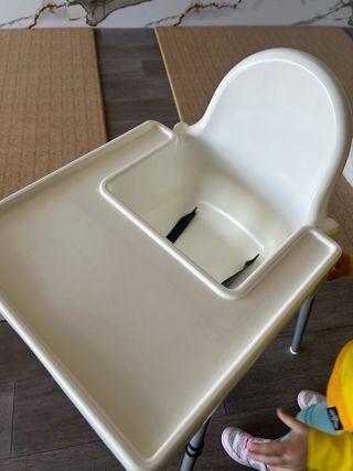 Silla alta bebé plástico protector silicona