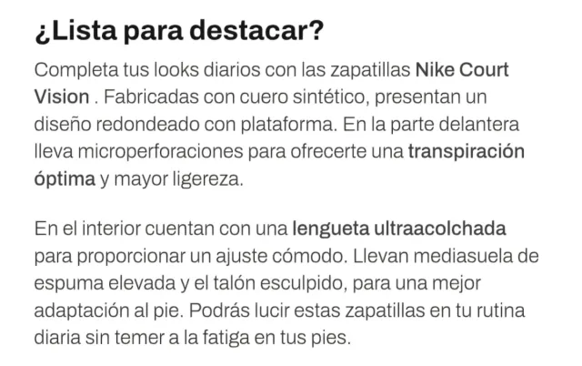 Zapatillas Nike Court Vision Mujer Blancas
