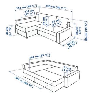 Divano letto IKEA Friheten beige