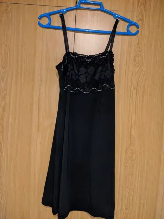 Lencería negra con encaje