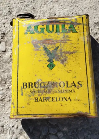 Lata Latas aceite antiguas Elf, Agila, Cepsa, CS