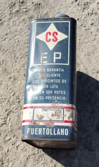 Lata Latas aceite antiguas Elf, Agila, Cepsa, CS
