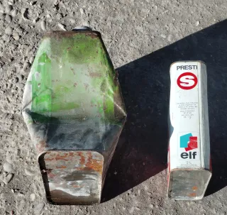 Lata Latas aceite antiguas Elf, Agila, Cepsa, CS