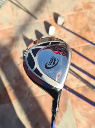 Bolsa de Boston golf azul y negra + 6 palos Junior