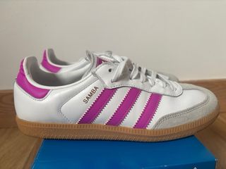 Adidas Samba Mujer Talla 36 2/3 Rosa/Blanco