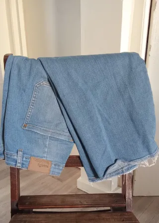 Pantalón vaquero ancho Navissi azul