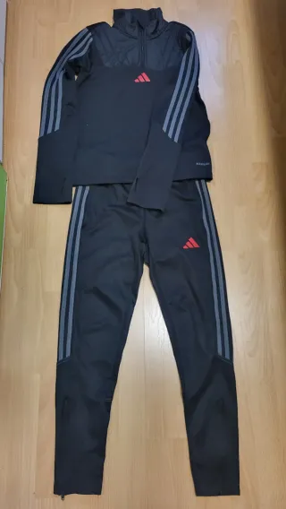 Chándal Adidas 11-12 años Negro/Gris