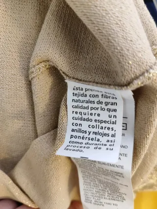 Top tirantes dorado seda fiesta boho chic 42