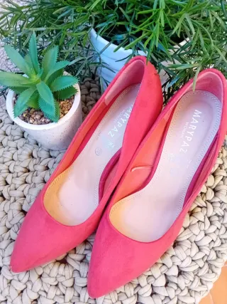 Zapatos de tacón Marypaz salmón