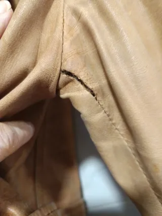 Cazadora Piel Ovina Zara Mujer