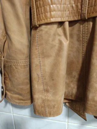 Cazadora Piel Ovina Zara Mujer