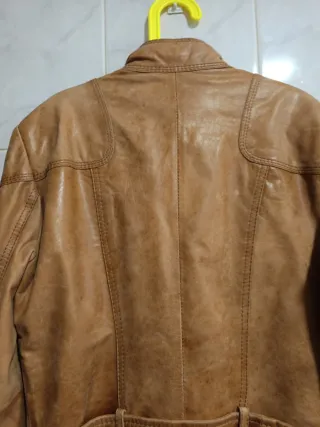 Cazadora Piel Ovina Zara Mujer