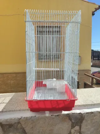 Jaula para ninfas y pájaros